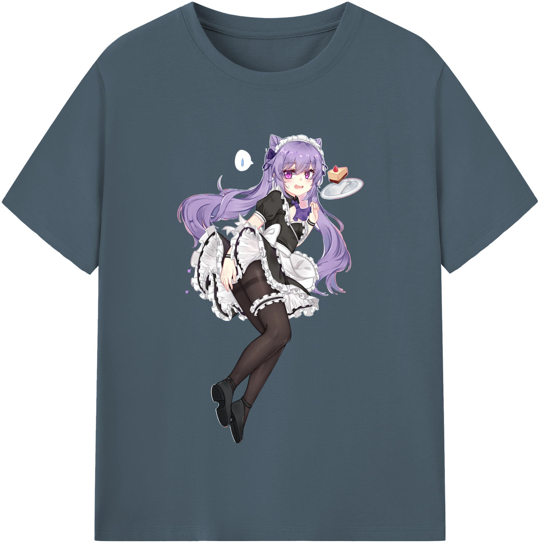 げんし神 刻晴 こくせい genshin Kokusei 綿100％半袖Tシャツ（フロントプリント）